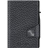 Кожаный кошелек TRU VIRTU CLICK&SLIDE Pebble Black, черный/черный