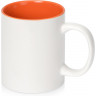 Кружка Sublime Color XL для сублимации 440мл, белый/оранжевый