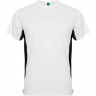 Спортивная футболка Roly Tokyo мужская, белый/черный, размер S (44-46)