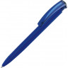Ручка шариковая трехгранная UMA TRINITY K transparent GUM, soft-touch, темно-синий
