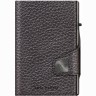 Кожаный кошелек TRU VIRTU CLICK&SLIDE Pebble Brown, коричневый/серебристый