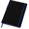 Бизнес блокнот Lettertone Bossy с цветным срезом, твердая обложка, 128 листов, черный и синий