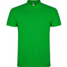 Рубашка поло Roly Star мужская, травянисто-зеленый, размер M (50)