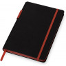 Бизнес блокнот Lettertone Bossy с цветным срезом, твердая обложка, 128 листов, черный и красный