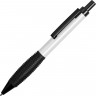 Ручка металлическая шариковая Bazooka, белый/черный