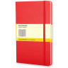 Записная книжка Moleskine Classic (в клетку) в твердой обложке, Large (13х21 см), красный