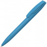 Шариковая ручка UMA Coral Gum с прорезиненным soft-touch корпусом и клипом, голубой
