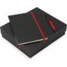 Подарочный набор Jacque с ручкой-подставкой и блокнотом А5, красный