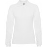 Рубашка поло Roly Estrella женская с длинным рукавом, белый, размер S (40)
