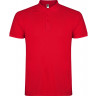  Рубашка поло Roly Star мужская, красный, размер S (48)