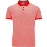 Рубашка поло Roly Bowie мужская, меланжевый красный, размер S (44)