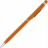 Ручка-стилус металлическая шариковая BAUME, апельсин