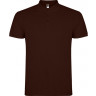  Рубашка поло Roly Star мужская, шоколадный, размер S (48)