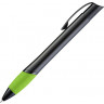 Ручка шариковая металлическая UMA OPERA M, зеленое яблоко/черный