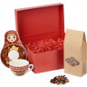 Подарочный набор: чайная пара, чай Глинтвейн, красный