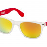 Солнцезащитные очки US Basic California, бесцветный полупрозрачный/красный