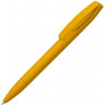 Шариковая ручка UMA Coral Gum с прорезиненным soft-touch корпусом и клипом, охра