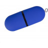 USB-флешка на 512 Mb, с покрытием soft-touch, синий