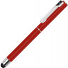 Ручка металлическая стилус-роллер UMA STRAIGHT SI R TOUCH, красный