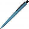 Ручка шариковая металлическая UMA LUMOS M soft-touch, голубой/черный