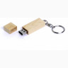 USB-флешка на 16 Гб прямоугольная форма, колпачек с магнитом, натуральный
