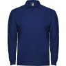 Рубашка поло Roly Estrella мужская с длинным рукавом, королевский синий, размер 3XL (58-60)