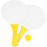 Набор FEROE для игры на пляже (2 ракетки и мячик), белый/желтый