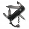 Нож перочинный VICTORINOX Spartan PS, 91 мм, 13 функций, чёрный, со шнурком в комплекте