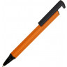 Ручка-подставка металлическая, Кипер Q, оранжевый/черный