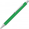 Ручка шариковая металлическая UMA Pyra soft-touch с зеркальной гравировкой, зеленый