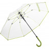 Зонт 7112 AC regular umbrella FARE® Pure transparent, лайм