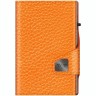 Кожаный кошелек TRU VIRTU CLICK&SLIDE Pebble Orange, оранжевый/серебристый