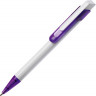 Ручка шариковая Бавария белая/фиолетовая