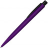 Ручка шариковая металлическая UMA LUMOS M soft-touch, фиолетовый/черный