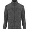 Куртка флисовая Roly Artic, мужская, черный меланж, размер S (44)