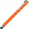 Ручка металлическая стилус-роллер UMA STRAIGHT SI R TOUCH, оранжевый