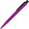 Ручка шариковая металлическая UMA LUMOS M soft-touch, розовый/черный