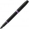 Перьевая ручка Parker IM Vibrant Rings Flame Amethyst Purple, стержень: F, цвет чернил: blue, в подарочной упаковке
