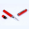 USB-флешка на 32 Гб в виде ручки с мини чипом, красный