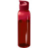 Бутылка для воды Sky из переработанной пластмассы 650 мл, красный
