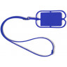 Силиконовый шнурок DALVIK с держателем мобильного телефона и карт, королевский синий