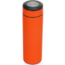 Термос Confident с покрытием soft-touch 420 мл, оранжевый
