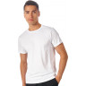 Мужская спортивная футболка US Basic Turin из комбинируемых материалов, белый, размер S (46)