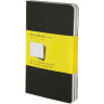 Записная книжка Moleskine Cahier (в клетку, 3 шт.), Pocket (9х14 см), черный