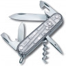 Нож перочинный VICTORINOX Spartan, 91 мм, 12 функций, полупрозрачный серебристый