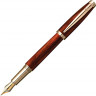 Ручка перьевая Pierre Cardin MAJESTIC с колпачком на резьбе, коричневый/черный/золото