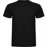 Спортивная футболка Roly Montecarlo мужская, черный, размер L (50)