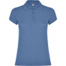 Рубашка-поло Roly Star женская, лазурно-голубой, размер S (40)