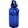Бутылка для воды с карабином Oregon из переработанной пластмассы, 400 мл, синий