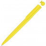 Ручка шариковая пластиковая UMA RECYCLED PET PEN switch, синий, 1 мм, желтый